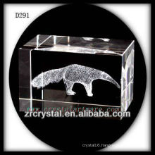 K9 3D Laser Subsurface Animal Inside Crystal Block